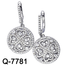 925 Sterling Silver Micro Setting Earring (Q-7781)